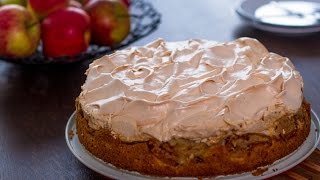 Apple Meringue Cake Recipe [upl. by Esyahc685]