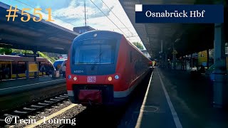 DB 440 553 vertrekt van Osnabrück Hauptbahnhof als RE62 naar Rheine  551 [upl. by Eneleahcim]