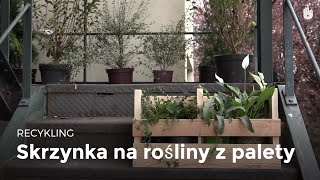 Skrzynka na rośliny z palety  Recykling palet [upl. by Tirb]