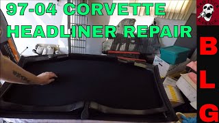 HOW TO FIX THE HEADLINER IN YOUR C5 9704 CORVETTE [upl. by Tepper]