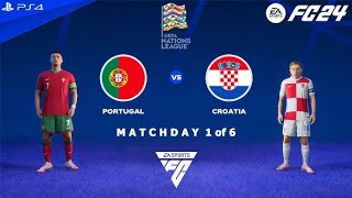 FC 24  Portugal vs Croatia  UEFA Nations League 2425 [upl. by Anires537]