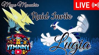 Shiny ✨ Lugia And ✨ Mega Manectric Raid invite And GBL Play Livestream [upl. by Anneiv252]