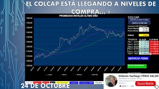 COLCAP SE ACERCA A ZONA DE REBOTE  Cierre Colombia 24 octubre [upl. by Dleifxam]