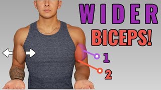 How To Get WIDERTHICKER Looking Biceps Full Biceps Workout [upl. by Orv985]