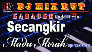 Secangkir Madu Merah  Karaoke Nada Pria Itje Trisnawati  Dj Remix Dut Orgen Tunggal [upl. by Atnuahc]