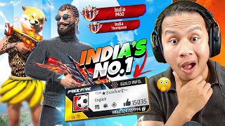 India’s No 1 M60 amp Thompson Player Vs Tonde Gamer 😱 Free Fire Max [upl. by Nairot]