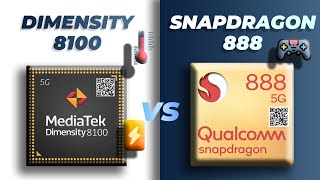 Dimensity 8100 vs Snapdragon 888  The best Processor  Gaming  Techie Nick Hindi [upl. by Calysta]