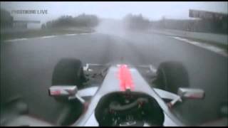 F1 Fuji 2007  Alonso restart and battle with Hamilton  Onboard [upl. by Lucy163]