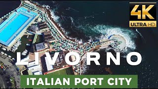 LIVORNO 4 K  Italy  Drone Aerial Footage [upl. by Barkley233]