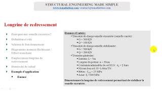 Etude complète Longrine de redressement 07 Exemple dapplication Données dentrée [upl. by Noivax]