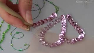 Luneville Embroidery Tutorial Professional Lesson 6 [upl. by Nevyar]