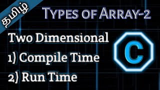 32 Two Dimensional Array in C  Tamil Pro Techniques [upl. by Urd]