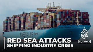 Shipping industry crisis Attacks in red sea force vessels to reroute [upl. by Borer577]