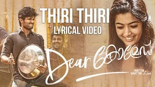 Dear Comrade Malayalam  Thiri Thiri Lyrical Song  Vijay Deverakonda  Rashmika  Bharat Kamma [upl. by Uzial118]