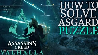 HOW TO SOLVE THE ASGARD PUZZLE  ASGARD WELL PUZZLE  AC VALHALLA ASGARD WELL PUZZLE [upl. by Notsej221]