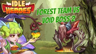 Forest team Vs Void Boss 2 diff 1 idleheroes [upl. by Ramled]