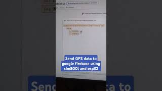 Sending ublox neo6m gps data to google firebase using sim800l gsm module and esp32 gps esp32 gsm [upl. by Inalan]