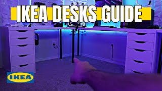 Building the Ultimate Budget Gaming Desk IKEA DESKS GUIDE [upl. by Rahcir658]