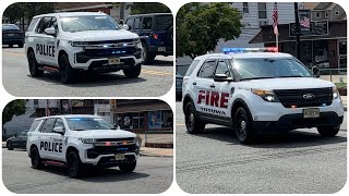 Totowa Police Units 107 110 amp Totowa Fire Dept Car 23 Responding To An Elevator Alarm 72624 [upl. by Htirehc740]