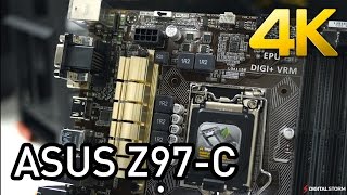 ASUS Z97C Budget Motherboard Unboxing 4K [upl. by Neibaf]