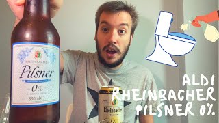 Aldi Rheinbacher ALCOHOL FREE Pilsner Beer Review [upl. by Edna]