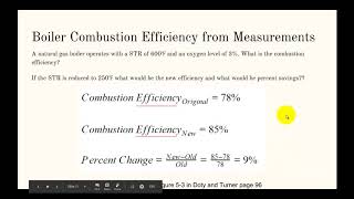 Certified Energy Manager Calculation Review BoilersSteam [upl. by Menis337]