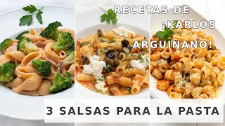 ARGUIÑANO os enseña a preparar 3 SALSAS PARA la PASTA ¡con tomate [upl. by Adnalram904]