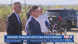 Speaker Johnson visits San Diego border [upl. by Eima]