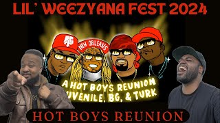 Lil Wayne REUNITES The HOT BOYS At Lil Weezyana Fest 2024 [upl. by Esinart]