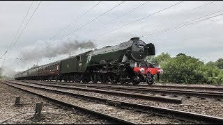 60103 Flying Scotsman  Speed on The ECML  Scarborough Flyer amp Yorkshireman [upl. by Steck271]