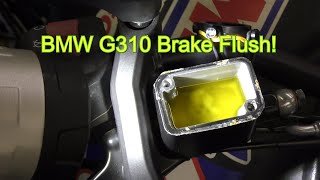 BMW G310 Brake Flush [upl. by Agbogla]