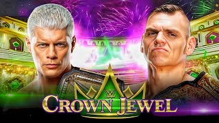 Cody Rhodes vs Gunther Crown Jewel Championship Full Match WWE Crown Jewel 2024 Highlights [upl. by Aticnemrac]