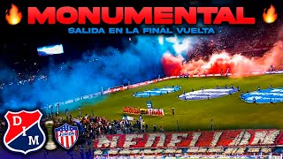 🔴🔵SALIDA HINCHADA del MEDELLIN vs Junior Campeón Liga betplay 2023  2 desde el Atanasio Girardot🔥 [upl. by Imac578]