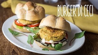 Hamburger di ceci vegani classici con salsa tahin al limone [upl. by Austreng]