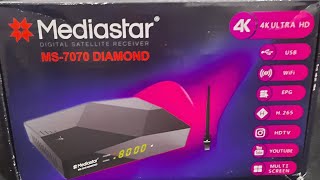 Mediastar MSDiamond 7070 4K Forever Kutu Ve Menü Açılış [upl. by Kcered]