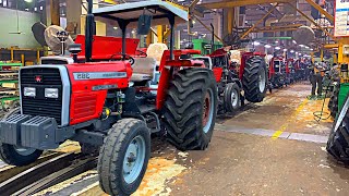 Massey Ferguson Tractor 385 Production Factory 60 years old  SkilledHands10 [upl. by Bordy]