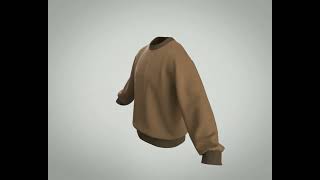 3 D Men Basic Sweatshirt for Male Character [upl. by Candyce]