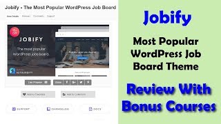 Jobify Review  Most Popular WordPress Job Board Theme [upl. by Nolham189]