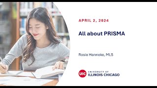 All About PRISMA Spring 2024 Systematic Reviews Webinar Series [upl. by Lieno651]