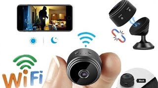 Taffware Mini WiFi IP Kamera CCTV A9  HARGA DIBAWAH 100rb   cara koneksi ke app Little Stars [upl. by Collier]