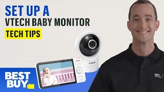 Setting Up a VTech Baby Monitor  Tech Tips from Best Buy [upl. by Yarazed]