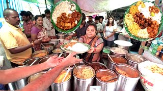 Hyderabad Famous Hard Working Women  Sales Cheapest Meals Unlimited food  full Rush Famous Aunty [upl. by Incrocci]