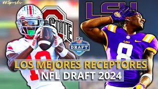 LOS MEJORES PROSPECTOS DE RECEPTOR DEL NFL DRAFT  DRAFT NFL 2024 [upl. by Ardnohsal843]