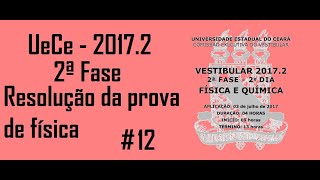 FÍSICA–UECE–20172–2ª FASE Questão12 Em um oscilador harmônico simples a energia potencial na [upl. by Pearla]