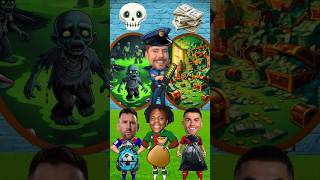 Zombies o Dinero ☠️ Ronaldo vs Messi vs Ishowspeed [upl. by Shelby232]