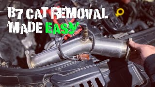 Audi A4 B7 catalytic converter removal made easy [upl. by Kus]