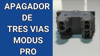 Como conectar dos apagadores de tres vías o escalera modus pro [upl. by Ibbetson]