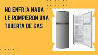 El refrigerador no enfría nada el dueño le quebró una línea por error vamos a corregir la falla [upl. by Jola642]