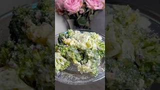 Proteinreicher Brokkolisalat food saladrecipe protein broccoli fy easyrecipe [upl. by Noyar]