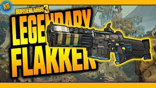 FLAKKER  Legendary Weapon Review Borderlands 3 [upl. by Wylma]